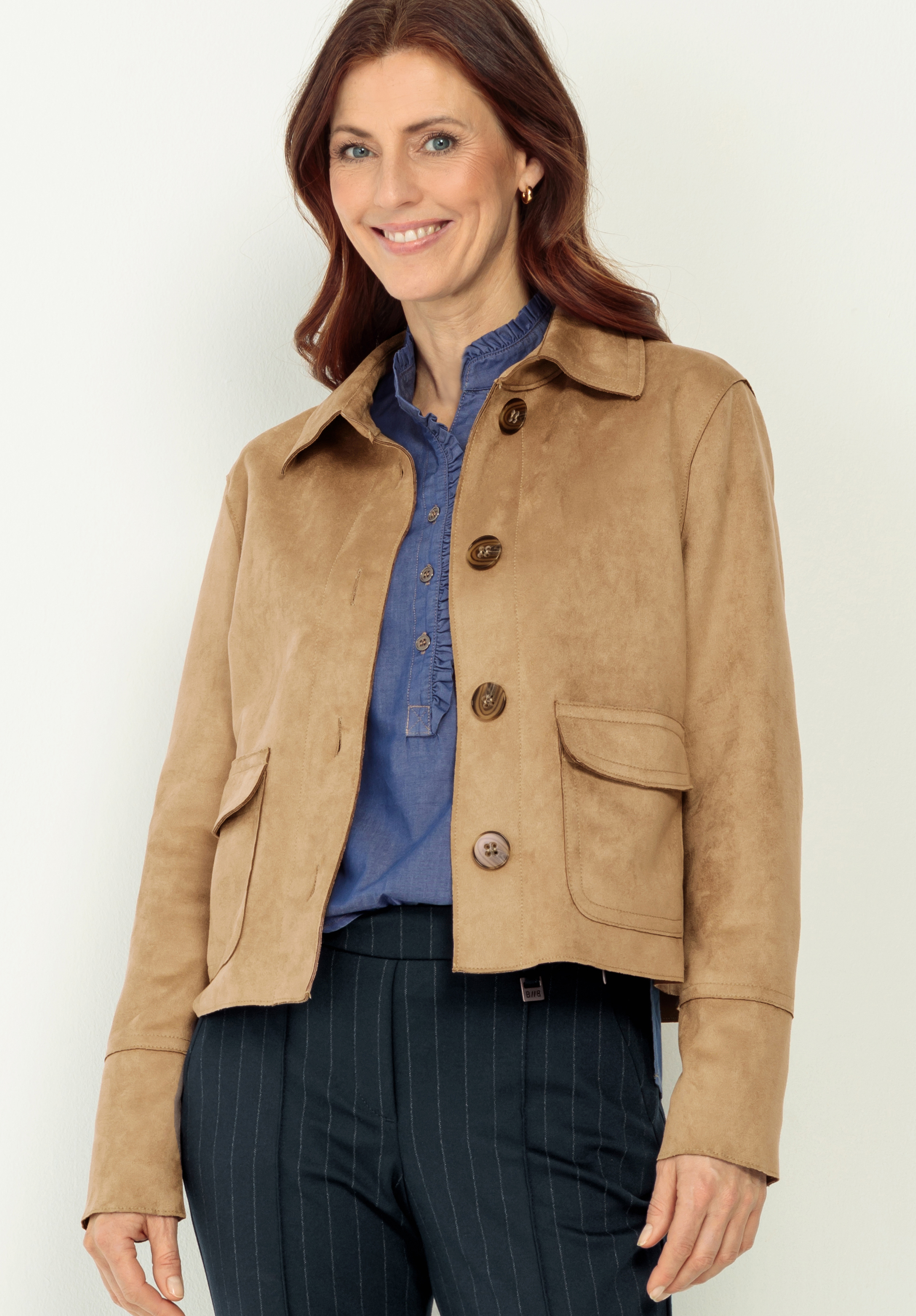 Lederimitat-Blazer KATHERIN