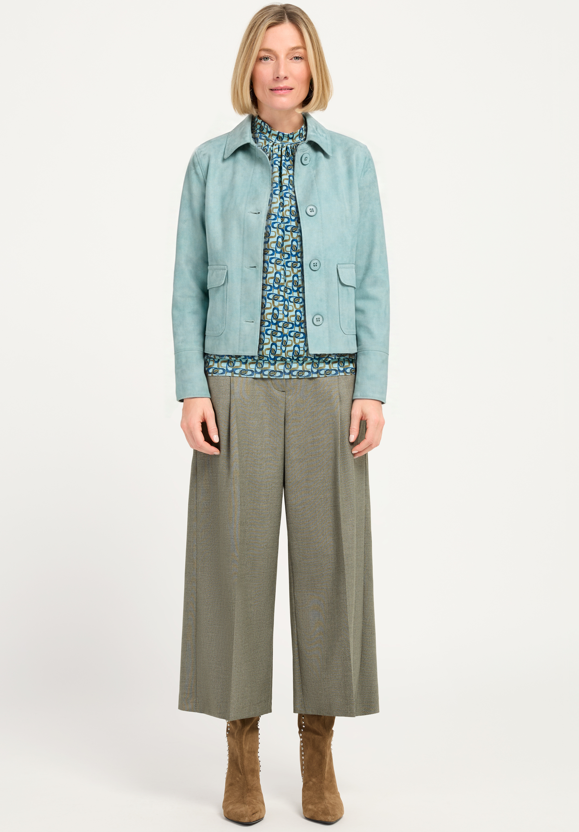 Lederimitat-Blazer KATHERIN